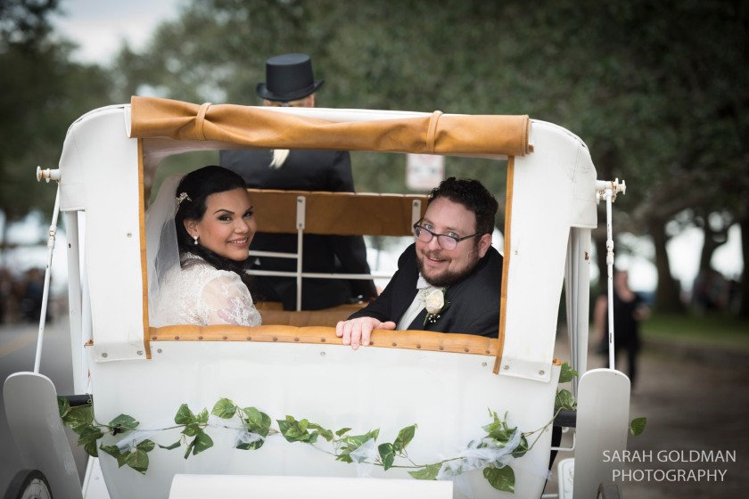 carriage ride on wedding day charleston sc